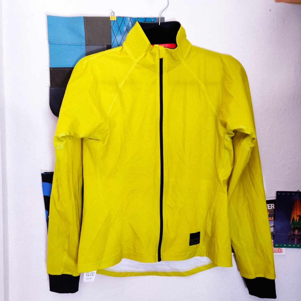 Machines For Freedom all weather cycling jacket women's medium yellow chartreuse